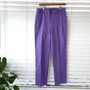 J.Crew Kate Straight Leg Pants Purple Womens 6T Tall BF403 NWT‎